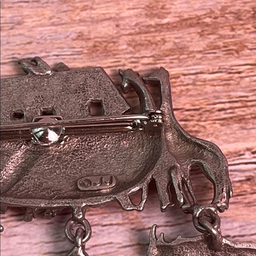 JJ Silver Noah's Ark Animal Brooch - Picture 9 of 10